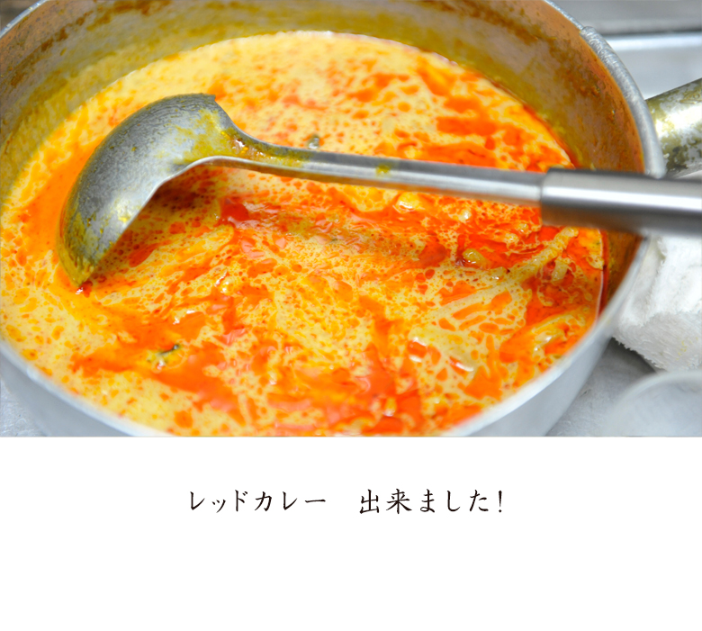 レッドカレー　出来ました！